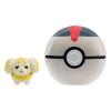 Jazwares Pokémon Clip'n'Go Poké Balls Fidough & Timer Ball