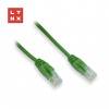 LYNX UTP patch kabel Cat5e, PVC, CCA, 0, 3m, zelený (balení obsahuje 10ks) LX-UTP5E-0030-GREEN