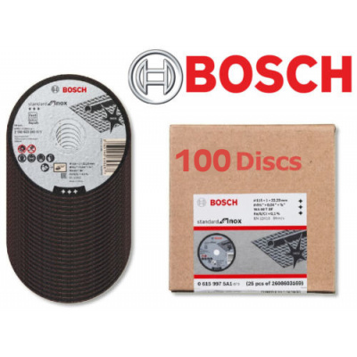 Rezný kotúč BOSCH 115x1.6mm - 100ks (Standard for Inox 2608603170)