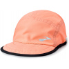 Brooks Lightweight Packable Hat 2.0 sbalitelná kšiltovka Barva: Neo Ember/Black, Velikost: L-XL