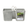 PROSPERPLAST Kvetináč TWINS CUBE betón 24,4cm