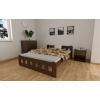 Posteľ Nika 180 x 200 cm zvýšená - ORECH + matrace Super-flex + rošt ZADARMO