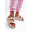 Dámske béžové penové šľapky, 24SD97-5610 BEIGE__32550-37 37