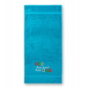 Uterák/osuška s výšivkou vzor Furt dačo!- možnosť doplniť vlastný nápis Farba: 44-tyrkys, Dodatočný nápis: bez nápisu, Rozmer: Uterák 100x50cm