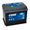 EXIDE Excell 12V 62Ah 540A EB620 nabitá autobatéria