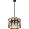 Globo Lighting Jeanie závesné svietidlo 3x40 W čierna-drevená 15661H1