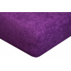 Aaryans Froté prestieradlo tmavo fialové Rozmery plachty: 90x200 cm, Gramáž plachty: 190 g/m2