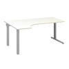 Interiér Říčany Ergonomický stôl ProOffice C 180 x 120/80 cm, ľavý, biela