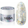 Claresa Megastar nail art gél silver flicker 10g