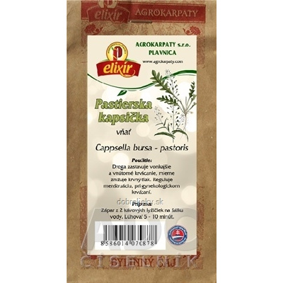 Agrokarpaty Pastierska kapsička vňať bylinný čaj 30 g sypaný