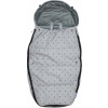 Dooky Footmuff DeLuxe Crowns L svetlo sivý
