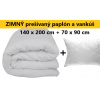 SiSv ZIMNÝ Paplón a vankúš ANTIALERGICKÝ 140x200 70x90 cm