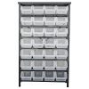 Strend Pro Stojan s plastovými boxami 28 zásobníkov 94 x 30 x 150 cm HL3205