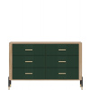 DANTE zelená DT04 komoda so zásuvkami