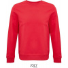 SOL'S | Comet, Unisex mikina z bio bavlny, červená, 4XL
