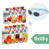 Good Gout BIO Kapsičkový 10pack + Dodie slnečné okuliare (0 – 18 mes.), modré