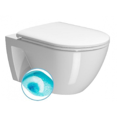 Sapho GSI Pura - Závesné WC, Swirlflush, ExtraGlaze, biela 880711