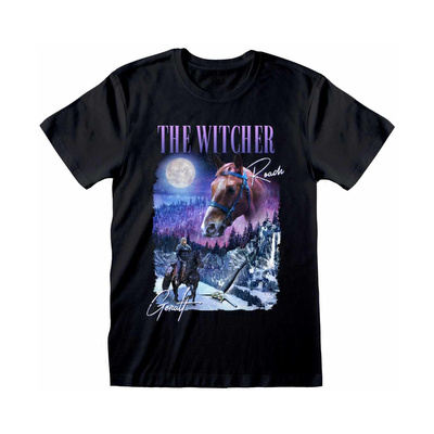 Pánské tričko Netflix|The Witcher|Zaklínač: Roach Homage (M) černá bavlna