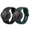 Sada 2 řemínků pro Huami Amazfit T-Rex / T-Rex Pro kwmobile - černá a tmavě zelená (Dva náhradní řemínky kwmobile pro Huami Amazfit T-Rex / T-Rex Pro - černá a tmavě zelená provedení z materiálu silik