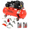 Kompresor - Olejový kompresor kraft a dele kd1472 100 l 8 bar (100L kompresora kompresora 3,8 km 480 l/minin olej)