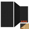 Panely Akustyczne 5Szt 120x60x1CM Samoprzylepne Mata Dźwiękoszczelna Czarne