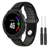 BStrap Silicone Sport remienok na Garmin Forerunner 235, black/gray SGA002C06