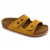 Leon 4050 Dámska zdravotná korková obuv s prackou 40 - 25,5cm, žltá, 2,0 cm