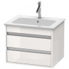Duravit Ketho Umývadlová skrinka 48x60x48 cm, 1 zásuvka, lesklá biela KT642802222