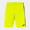 MAXI SHORT futbalové šortky fluo žltá čierna 2XL-3XL