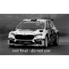PREDOBJEDNÁVKA Model auta rally Škoda Fabia RS Rally2, WRC, Rally Monte Carlo, 2025, #21. Mierka 1:43.