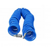 EXTOL PREMIUM vzduchová špirálová PU s mosadz. rýchlospojkami 1/4 , 6mm,15m,8865133