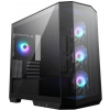 MSI skriňa MAG PANO M100R PZ Black/ bez zdroja/ ľavé a predné sklo/ 4x 120 mm A-RGB fan/ 1x USB-C/ 1x USB3.2/ čierna