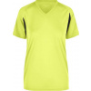 DAIBER JN 316 / Dámske bežecké tričko - fluo yellow/black L
