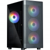 Zalman i4 TG / Middle Tower / 4x 140 mm RBG LED fan / 2x USB 3.0 / 1x USB 2.0 / mesh panel / tvrzené sklo / černá i4 TG Black