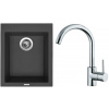 Set Sinks G177N6 (dřez Cube 410 NANO Nanoblack N6 + baterie Mix 35 Chrom - lesklý)
