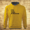 Live, Love, Laugh, & Good food., Barva Žlutá, Velikost 3XL Bezvatriko.cz 501056