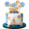 Sada dekorácií na tortu Minionky 14 El. 2D