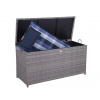 Zahradní úložný box Patras 970010, z oceli/plastu, světle šedý