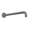 Hansgrohe - Sprchové rameno 389 mm, kartáčovaný čierny chróm 27413340