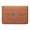 INVZI Leather Sleeve obal na MacBook Pro / Air 15 - 16'', hnedý