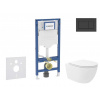 GEBERIT - Duofix Set předstěnové instalace, klozetu Oudee Vortex a sedátka softclose, tlačítko Sigma30, matná černá/černá SANI11CA5150B