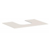 Hansgrohe Xevolos E - Doska pod umývadlo, 78x55 cm, výrez uprostred, matná béžová 54208780