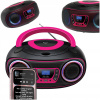 DENVER BLUETOOTH CD USB RÁDIO PREHRÁVAČ TDB-212P PINK