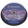 Verbatim DVD+R DL Double Layer Matt Silver bez možnosti potisku 43666 8.5GB 8x spindle 10-pac