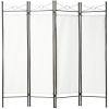 tectake 401660 paraván 180x160x2,5cm - biela