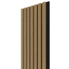 WALL CONCEPT akustický panel Dub eterna, čierny filc + MDF, 2750x285x21 mm, 0,78 m2