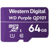 WESTERN DIGITAL PURPLE 64GB MicroSDXC QD101 / WDD064G1P0C / CL10 / U1 WDD064G1P0C