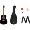 Akustická gitara FA-115 Dreadnought Pack V2 black Fender