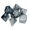 Sada kociek na RPG: Chessex - Borealis Light Smoke Silver Luminary (7 ks)