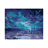 Diamondi Diamantové maľovanie - MODRÁ POLÁRNA ŽIARA Rámovanie: vypnuté plátno na rám, Rozmer: 40x50 cm